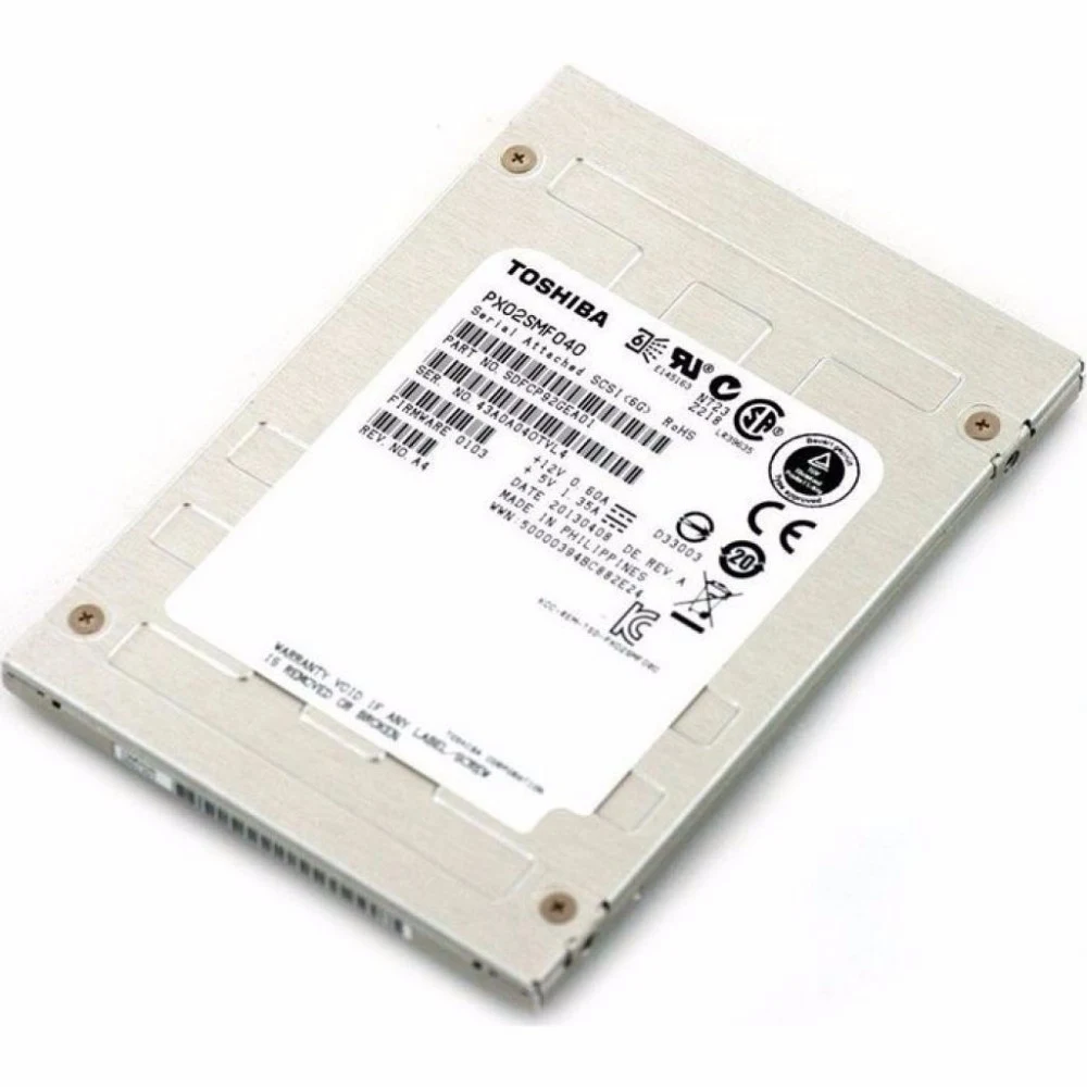 Toshiba 400GB SSD SAS 12Gb/s, Phoenix-M2R, 24nm e-MLC, 2.5'', 7mm, 5 Year warranty