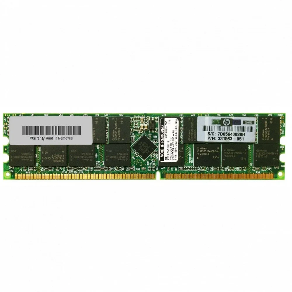 Оперативная память HP 2GB PC-2700 SDRAM [331563-051], 331563-051 367553-001 358349-B21 331563-851 413152-851 33L5040 413152-051 25R8408 73P2030 73P2035 73P2274 25R8409 77P3908 371-7311 399958-001 37