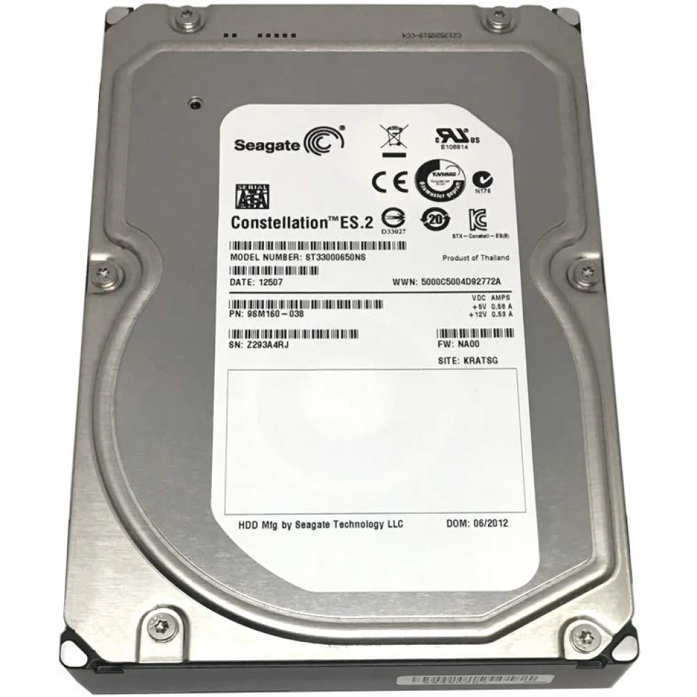 Жесткий диск Seagate 3TB 6G 7.2K SATA 64MB 3.5 [ST33000650NS], ST33000650NS