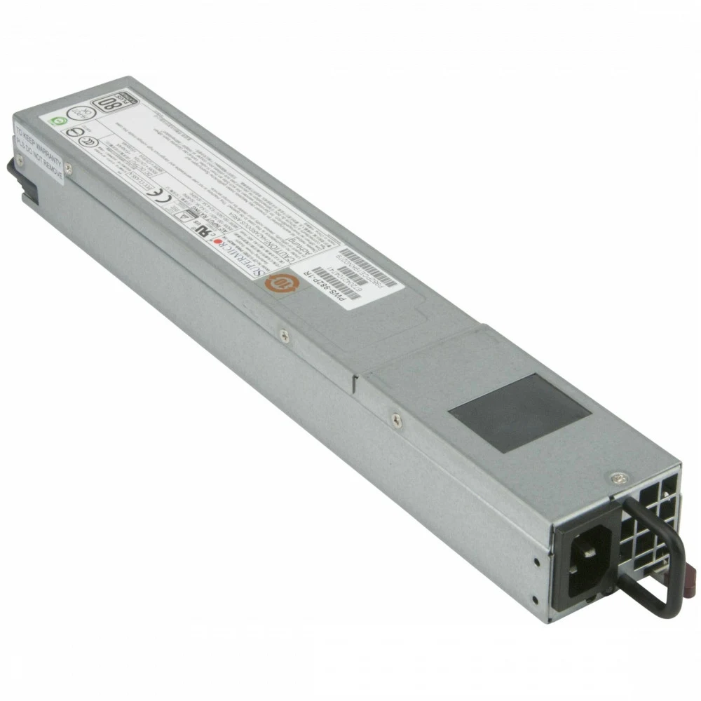 Supermicro PWS-860P-1R2 1U 860W, Redundant power supply, 54.5mm width, Platinum with
