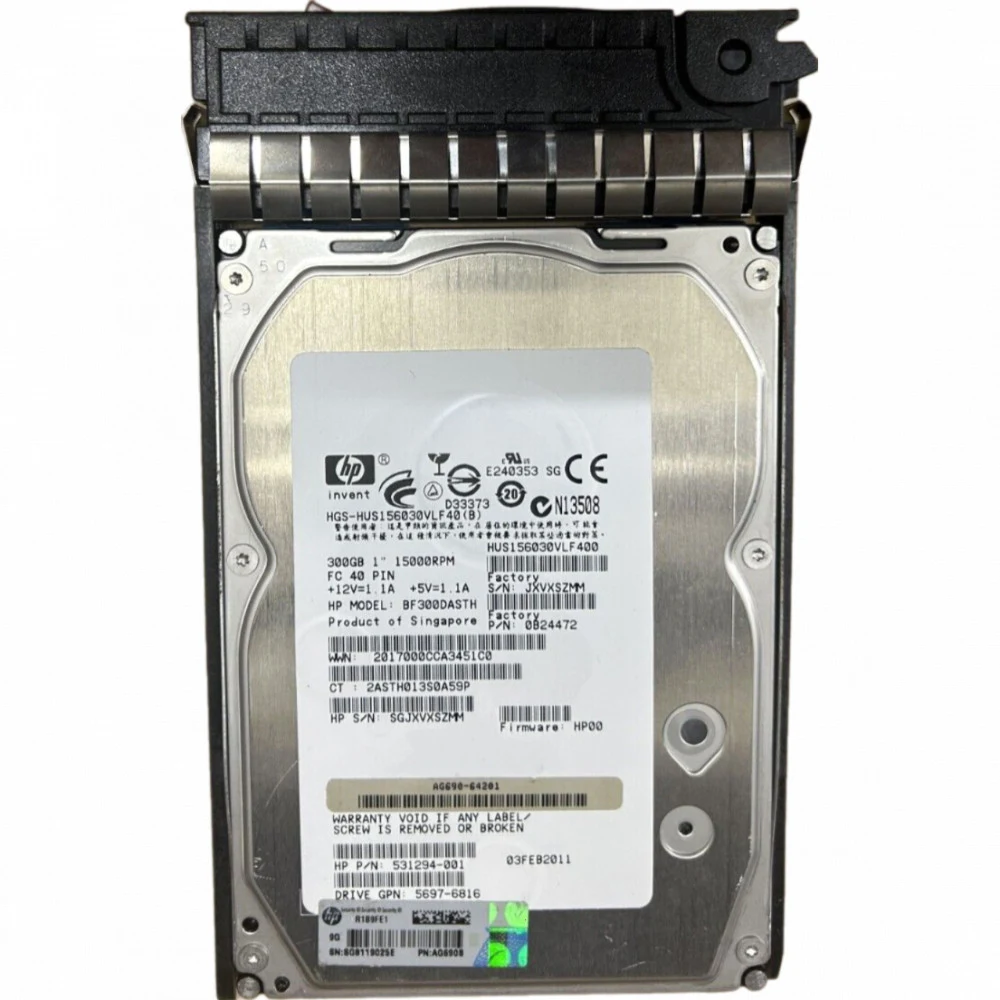 Жесткий диск HP 300GB 15K FC EVA Add-on HDD [AG690B], AG690B AG690A 454411-001 404396-002 BF300DASTH