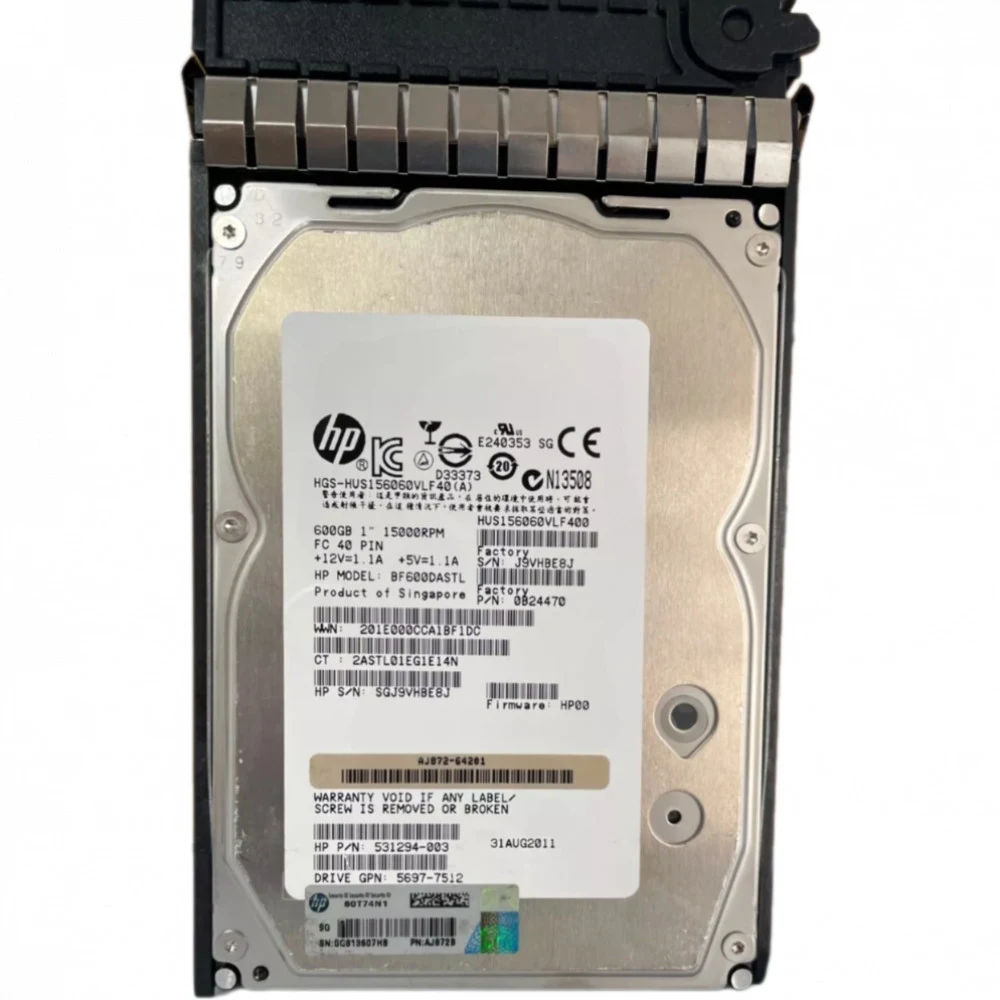 Жесткий диск HP 600G 15K FC 4400/6400/8400 / M6412 [AJ872B_rep_ref], шт - REP_REF