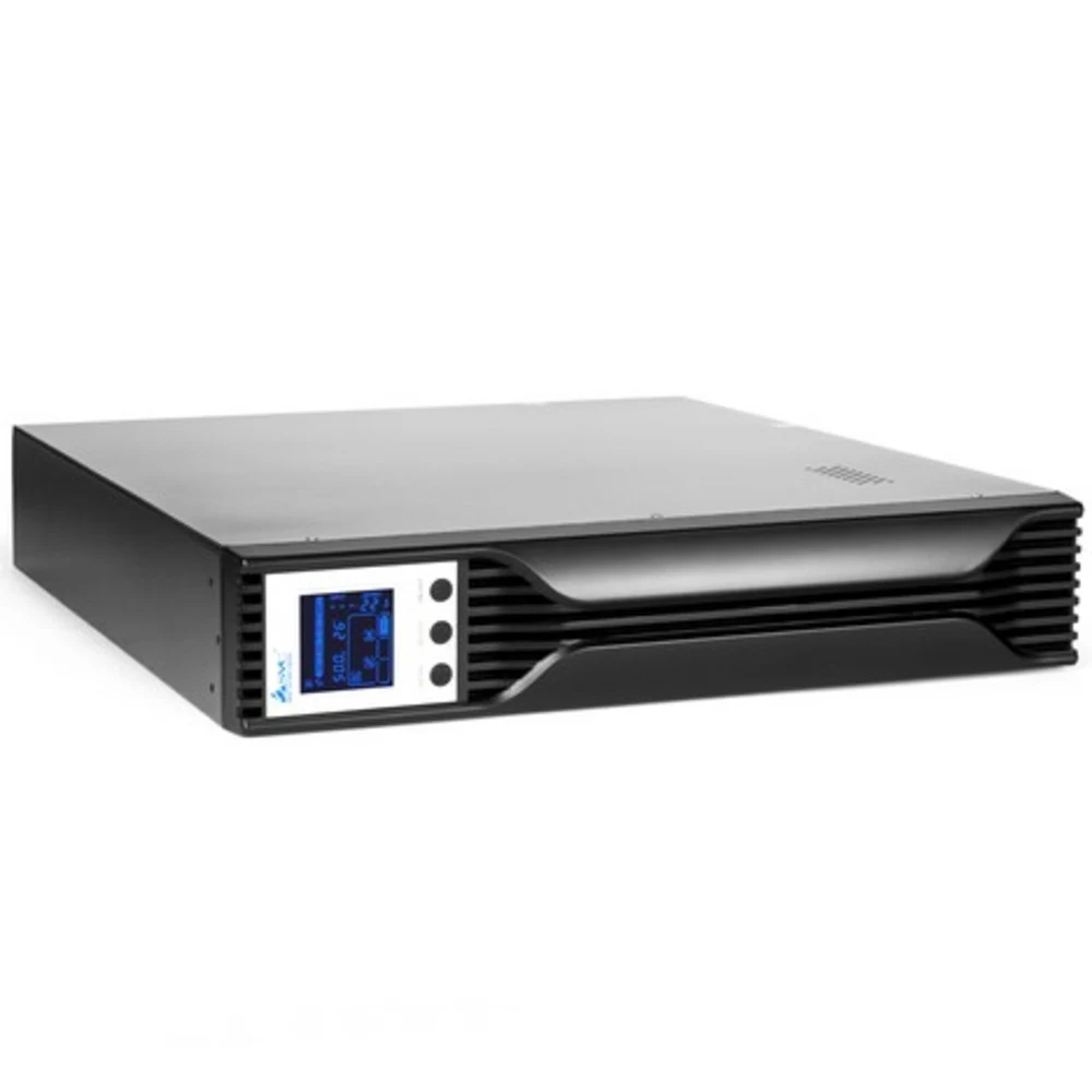 Источник бесперебойного питания, SVC, RTL-3K-LCD, Мощность 3000ВА/2100Вт, Стоечный 19'' 2U, RTL-серия, USB-SMART, Диапазон работы AVR: 145-275В, Бат.: 12В/9Aч*4шт., Вентилятор: 8cм*1шт., 2 вых., Чёр