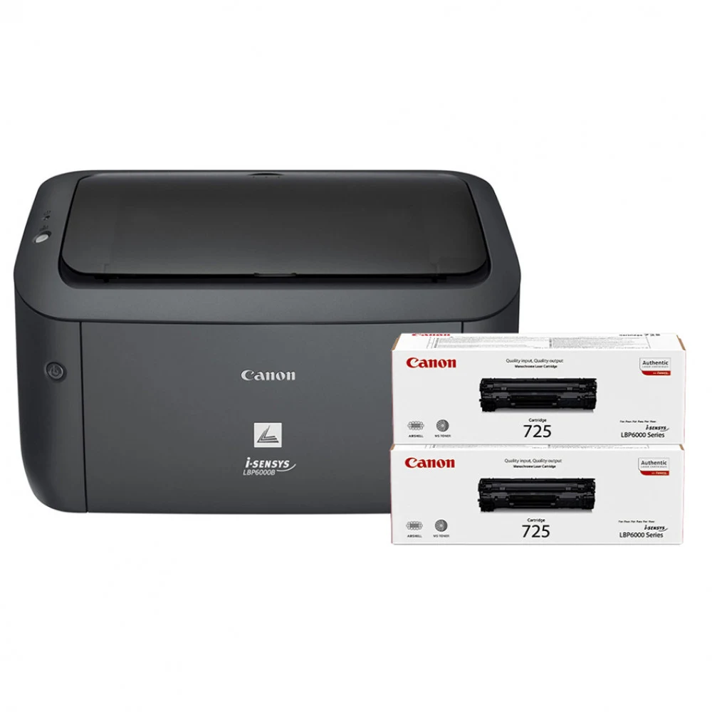 Принтер, Canon, i-SENSYS LBP6030B BUNDLE, 8468B042AA, Лазерный, A4, 18 стр./мин., Подача 150 листов, 400 МГц CPU, 32 МБ RAM, USB 2.0