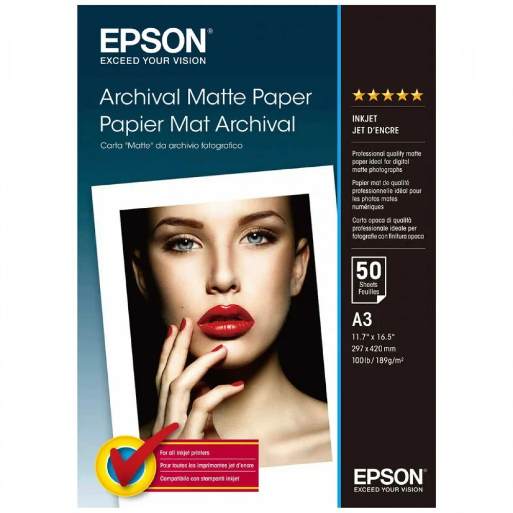 Бумага/ Epson Archival Matte Paper A3