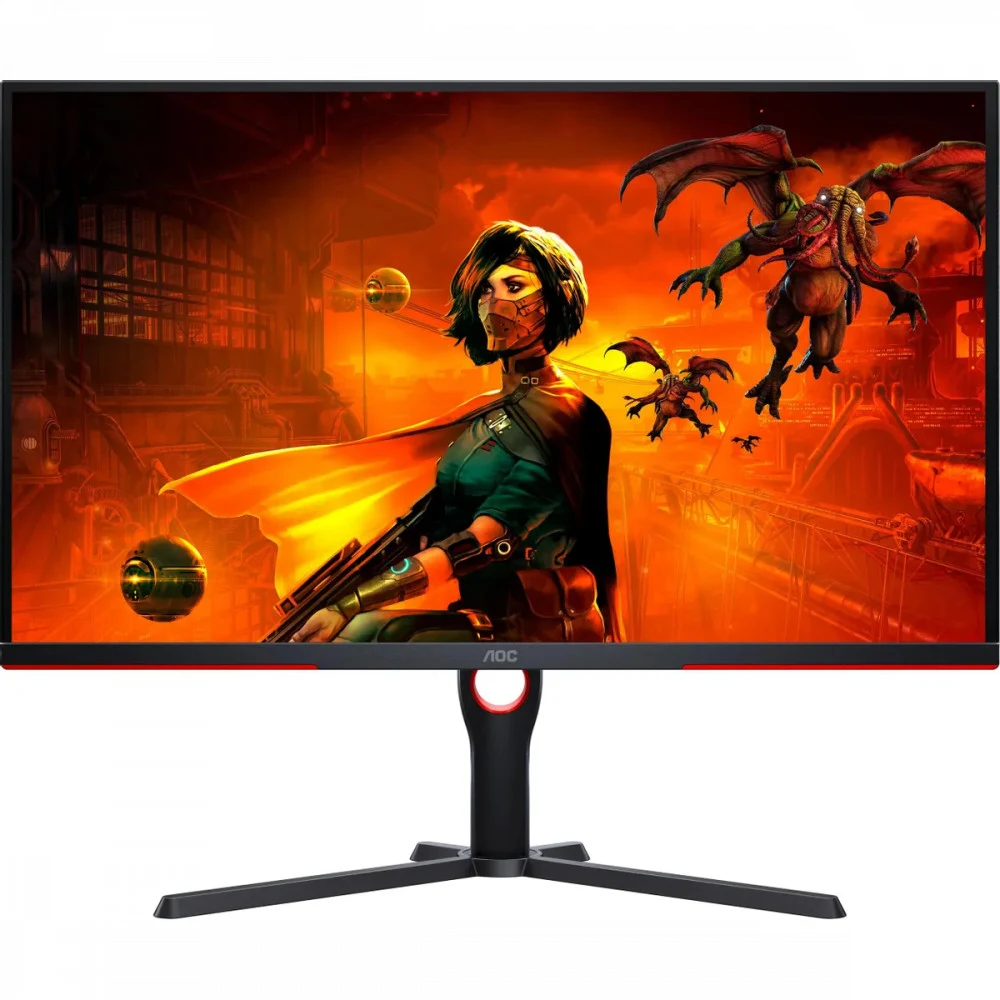 Монитор AOC 31.5" Gaming U32G3X черный/красный IPS LED 16:9 HDMI матовая HAS Piv 400cd 178гр/178гр 3840x2160 144Hz FreeSync Premium DP 4K 7.79кг