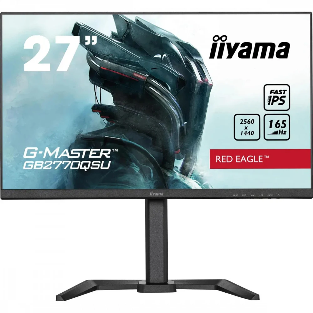 Монитор LCD 27'' [16:9] 2560х1440(WQHD) IPS, nonGLARE, 165 Hz, 400cd/m2, H178°/V178°, 1000:1, 80M:1, 16.7M, 0,5 ms, HDMI, DP, USB-Hub, Height adj, Tilt, Swivel, Speakers, 1Y, Black