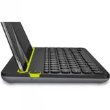 Клавиатура беспроводная Logitech K480 (BLACK, Multi-Device, Bluetooth, 2 батарейки типа AAА) (M/N: Y-R0049)