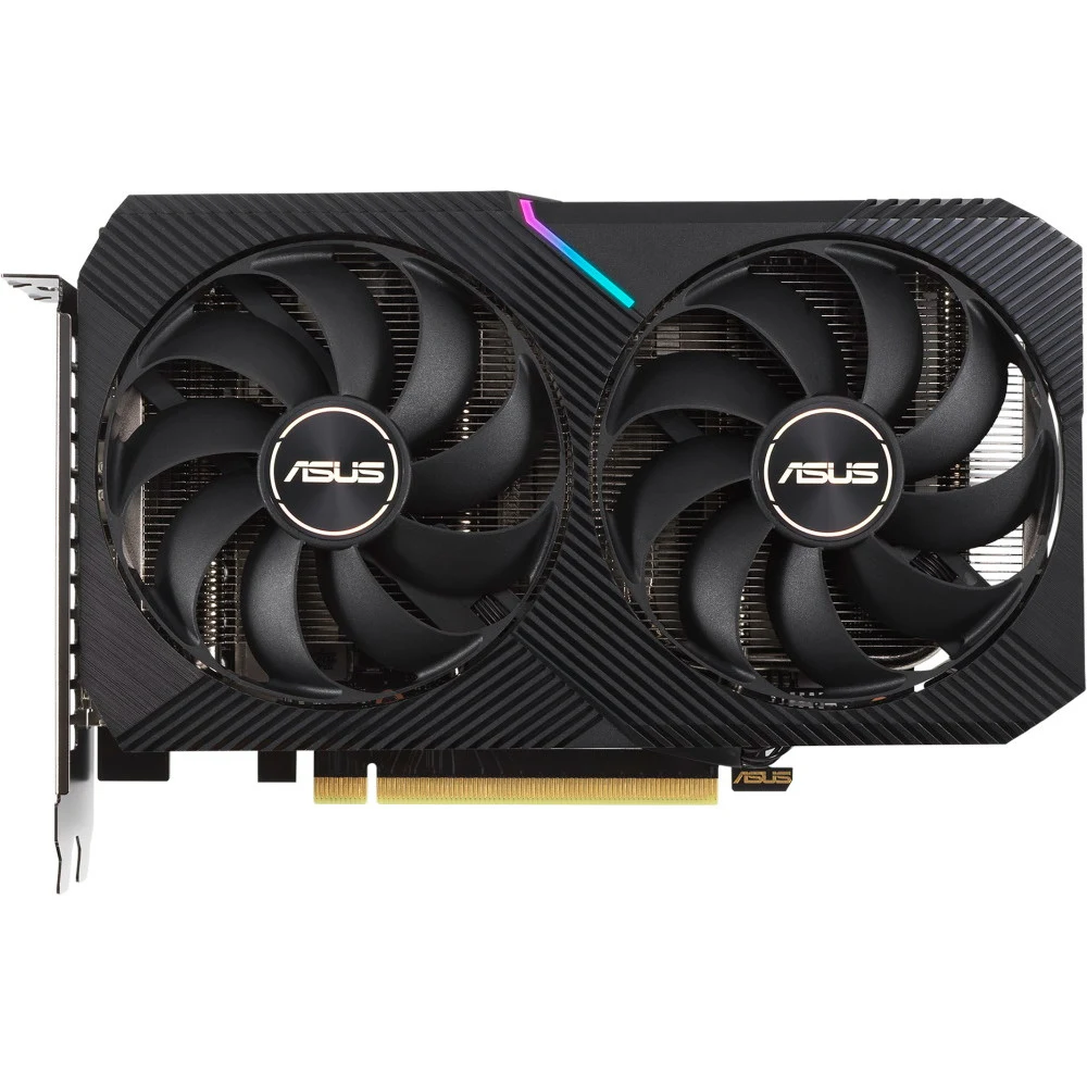 GeForce RTX3060Ti, ASUS RTX 3060 Ti Dual Mini OC V2, 1710MHz/14000MHz, 256bit, 8GB GDDR6, HDMI, 3xDP