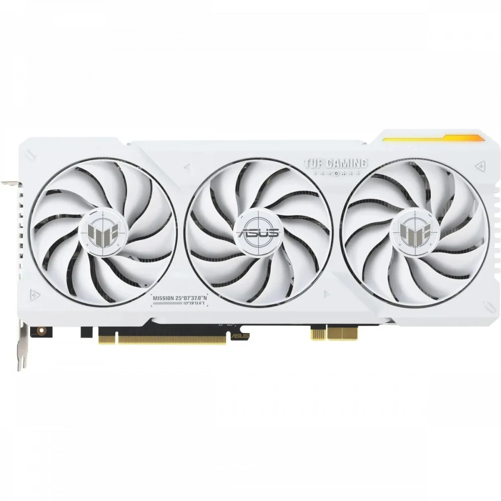 Видеокарта Asus PCI-E 4.0 TUF-RTX4070TIS-O16G-BTF-WHITE NVIDIA GeForce RTX 4070TI Super 16Gb 192bit GDDR6X 2640/21000 HDMIx2 DPx3 HDCP Ret