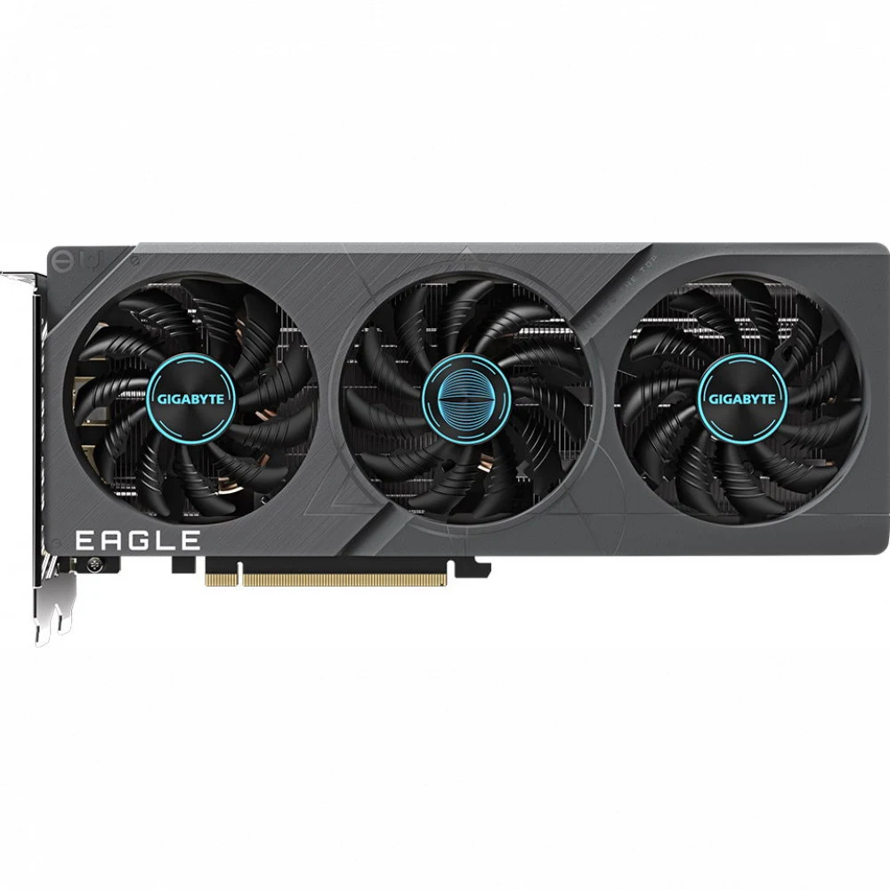 Видеокарта, Gigabyte, RTX4060Ti EAGLE OC 8G (GV-N406TEAGLE OC-8GD) 4719331313418, GDDR6, 128bit, 2-HDMI, 2-DP, Windforce 3X Fan, 272*115*41 мм, Цветная коробка