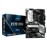 Материнская плата ASRock X570 PRO4 AM4 4xDDR4 (4666+ OC), 8xSATA3 RAID 2xHyper M.2 1xHDMI 1xDP 2xPCIe4.0x16, 2xPCIe4.0x1 AMD Quad CrossFireX™ и CrossFireX™ 2 USB 3.2 Gen2 (Задний Type A+C), 10 USB 3