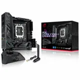 ASUS ROG STRIX Z790-I GAMING WIFI (Socket 1700, mini ITX, 2xDDR5(96GB), HDMI, 1xPCIe 5.0x16, 1xLAN (2.5GbE), Wi-Fi, BT, 2xSATA 6Gb/s, 2xM.2, 2xThunderbolt 4 , 1xType-C, 4xUSB 3.2, 2xUSB 2.0)