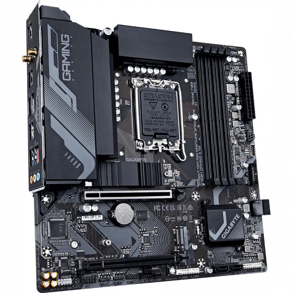 B760M GAMING X AX, Socket 1700, Intel®B760, 4xDDR5-4800, HDMI+DP, 2xPCI-Ex16, 4xSATA3(RAID 0/1/5/10), 2xM.2, 8Ch Audio, 2.5GbLan, (4+4)xUSB2.0, (4+2)xUSB3.2, (0+1)xUSB3.2 Type-C, mATX, RTL