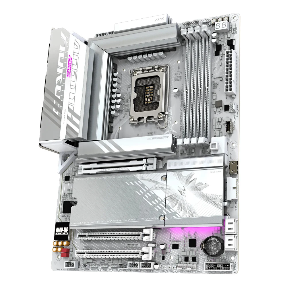 Матплата Gigabyte Z890 A Elite WiFi 7 ICE, iZ890, S1851, ATX, 4DDR-5,1хPCI-Ex16,4SATA,4xM.2,DP,26USB