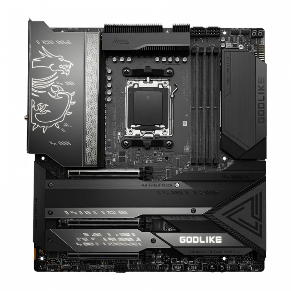 Материнская плата MSI MEG X670E GODLIKE, AM5,4DDR5,3PCI - Ex16,4M.2,8SATA3,3USB 3.2 Gen2x2,8USB3.2 Gen2,4USB3 (010122)