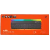 8GB ADATA DDR4 3600 DIMM XPG SPECTRIX D45G RGB Black Gaming Memory AX4U36008G18I-CBKD45G Non-ECC, CL18, 1.35V, Heat Shield, XMP 2.0, RTL (934765)