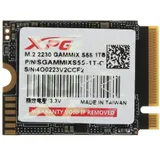 Твердотельный накопитель/ ADATA SSD GAMMIX S55, 1000GB, M.2(22x30mm), NVMe, PCIe 4.0 x4, 3D NAND, R/W 5000/3700MB/s, IOPs -/-, TBW 250, DWPD 0.1 (5 лет)