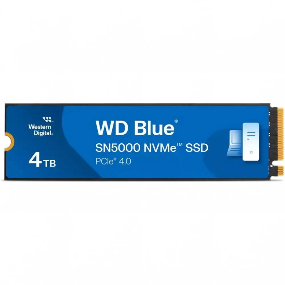 Твердотельный накопитель Western Digital Black SSD SN5000 M2.2280 PCIe 4.0 4Tb, 5500MBs/5000MBs, TBW 1200, WDS400T4B0E, 1 year