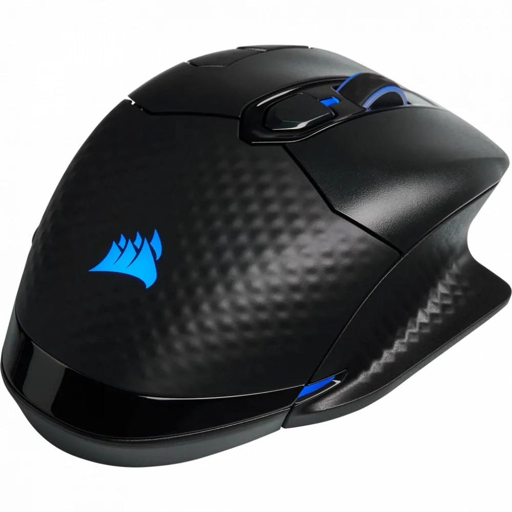 Corsair DARK CORE RGB PRO SE, Wireless FPS/MOBA Gaming Mouse with SLIPSTREAM Technology, Black, Backlit RGB LED, 18000 DPI, Optical, Qi® wireless charging certified (EU version)