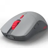 Компьютерная мышь, Glorious, Series One PRO, GLO-MS-P1W-CT-FORGE, Игровая, Оптическая, Беспроводная, Glorious BAMF Sensor, 19000 DPI, 400 IPS, 50G, 1000 Hz, 6 кнопок, Длина провода 2м, Серый/красный