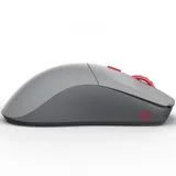 Компьютерная мышь, Glorious, Series One PRO, GLO-MS-P1W-CT-FORGE, Игровая, Оптическая, Беспроводная, Glorious BAMF Sensor, 19000 DPI, 400 IPS, 50G, 1000 Hz, 6 кнопок, Длина провода 2м, Серый/красный
