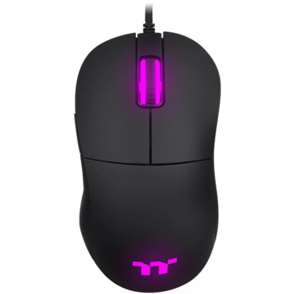 Эргономичная игровая мышь, Thermaltake, DAMYSUS RGB, GMO-DMS-WDOOBK-01, Оптическая, 100 ~ 16000 DPI, USB, Длина кабеля 1.8м, RGBб Черная