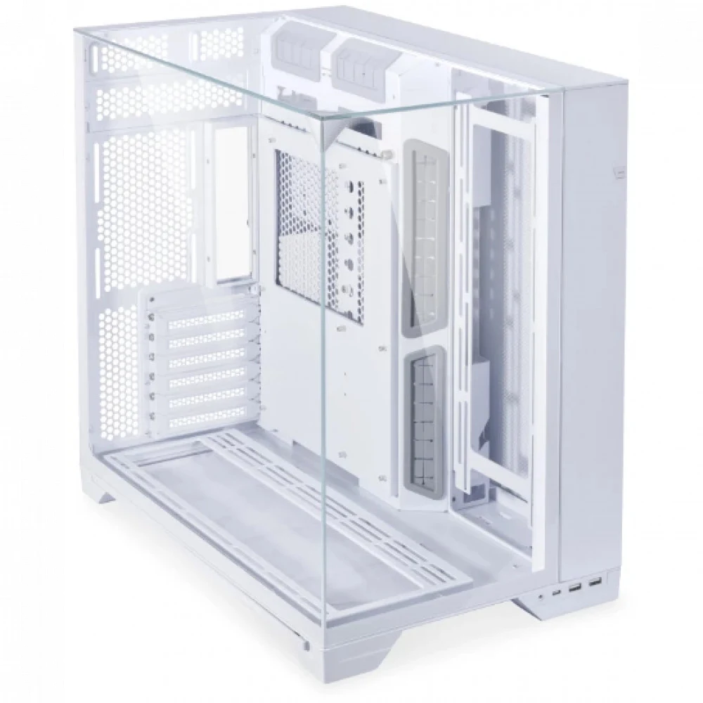 Корпус Lian Li O11 Vision Compact, Midi Tower, E-ATX, m-ATX, White, 2x3.5"/2x2.5", 2xUSB3.0, USB-C
