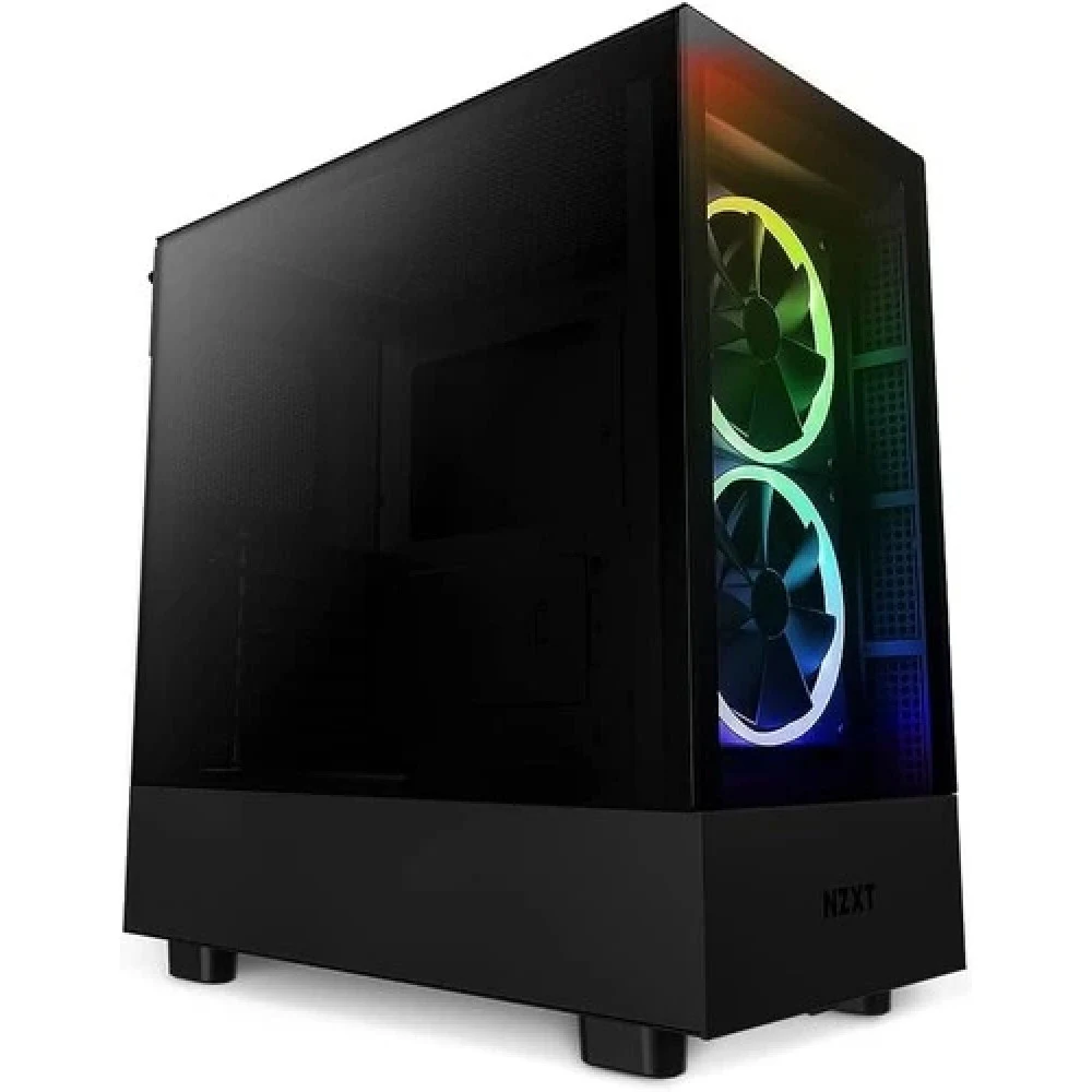 Корпус NZXT H5 Elite, Mid-Tower, M-ATX, Black, 1х3.5/2х2.5 HDD, 1xUSB3.2, 1xUSB-C, Mic/Audio