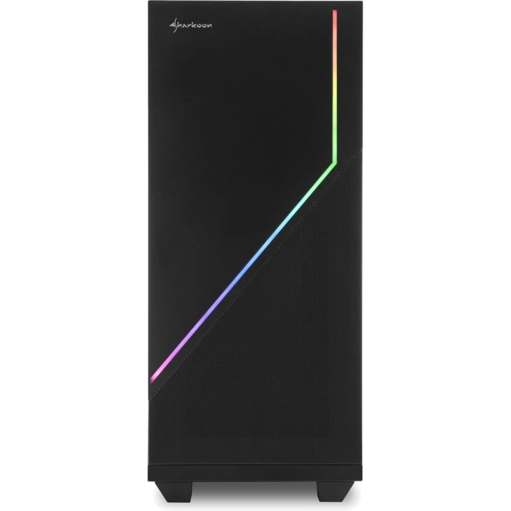 Корпус ПК без БП Sharkoon RGB FLOW &lt ATX, 2x3.5, 6x2.5, 2xUSB 3.0, 1xUSB 2.0, Audio, 424*206*481mm&gt