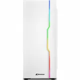 Корпус ПК без БП Sharkoon RGB SLIDER White &lt ATX, 2x3.5, 5x2.5, 2xUSB 3.0, 1xUSB 2.0, Audio, 400*190*456mm&gt