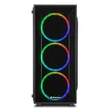 Корпус ПК без БП Sharkoon TG4M RGB &lt ATX, 2x3.5, 4x2.5, 2xUSB 3.0, Audio, 3x120mm ARGB F/P, 1x120mm ARGB R/P, 455*200*430mm&gt