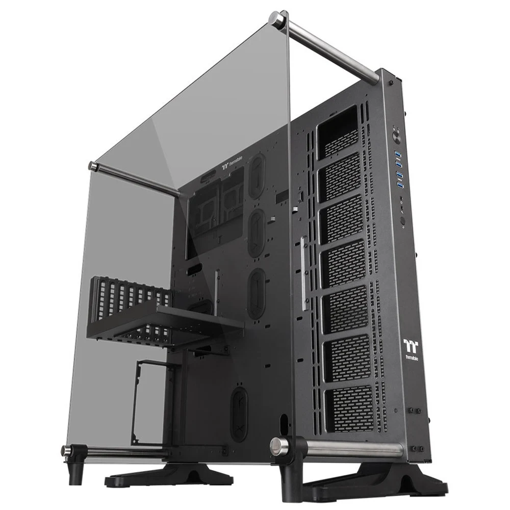Компьютерный корпус, Thermaltake, Core P5 TG, CA-1E7-00M1WN-05, Mid Tower, ATX/M-ATX/Mini-ITX, USB 3.0*4, HD-Audio, Высота процессорного куллера до 180 мм, Длина VGA до 320 мм, 5*3.5"/5*2.5", Сталь,