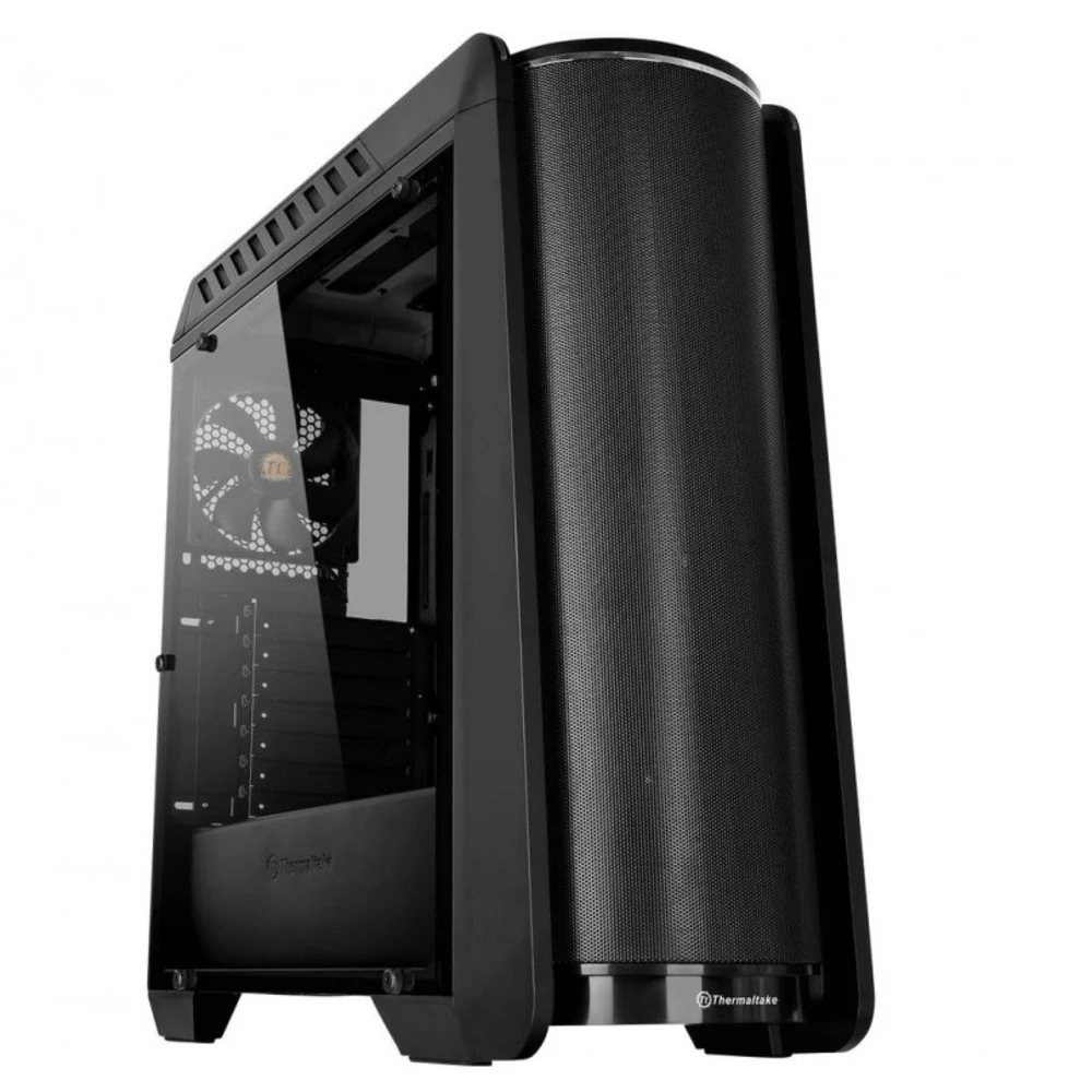 Компьютерный корпус, Thermaltake, Versa C24 RGB Black, CA-1I6-00M1WN-00, ATX/Micro ATX/Mini-ITX, USB 2*3.0/2*2.0, HD-Audio, 1*120 мм (зад.панель), Высота процессорного куллера до 160 мм, Длина VGA д