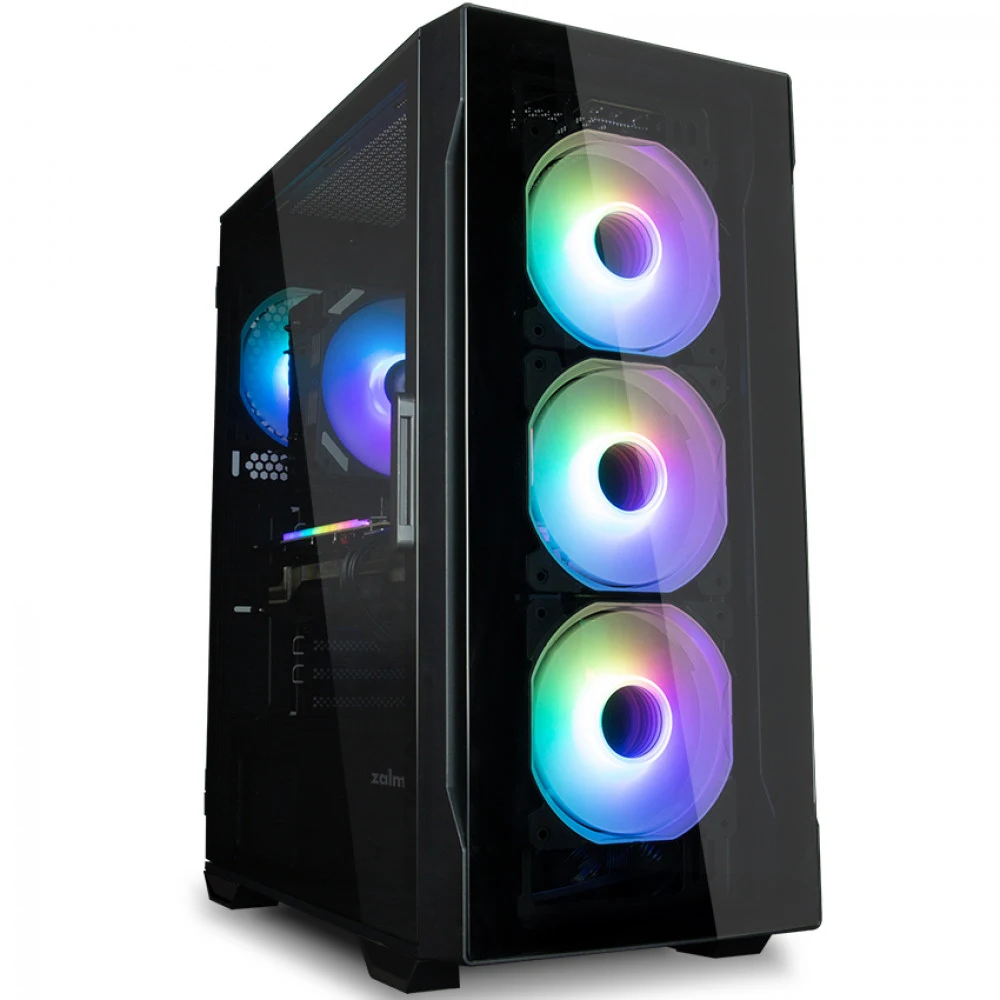 Компьютерный корпус, Zalman, i3 NEO TG Black, Mid Tower, ATX / mATX / Mini-ITX, USB 3.0*2/2.0*1, Audio/Mic, Кулер 4*12см ARGB, Высота процессорного куллера до 162мм, Длина VGA до 355 мм, Количество