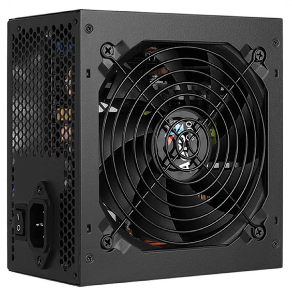 Блок питания, Aerocool, KCAS PLUS 800W, 800W, ATX, Bronze, APFC, 20+4pin, 4+4pin, 7*Sata, 4*Molex, 4*PCI-E 6+2pin, Вентилятор 12см, Кабель питания, Чёрный