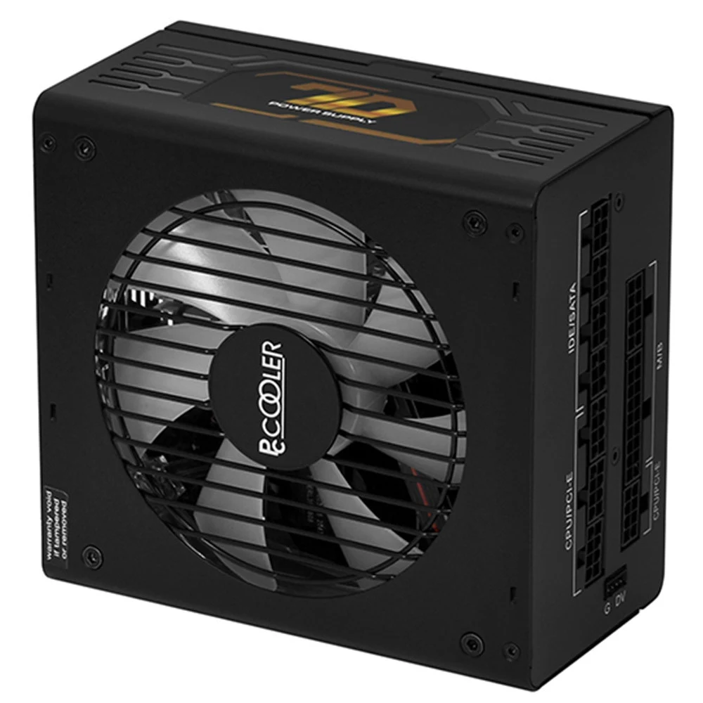 Блок питания с подсветкой ARGB PCCooler GI-P650, 650W, Full Modular, 80+ GOLD, ARGB Fan 140mm, GI-P650. Великолепный блок питания на основе японских конденсаторов с функцией ARGB подвестки!