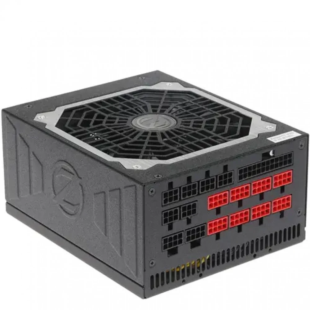 Блок питания, Zalman, ZM1000-ARX, 1000W, ATX, Platinum, APFC, 6*MB24pin, 6*SATA/Molex/FDD6pin, 2*EPS 8pin, 8*PCI-E 8pin, Вентилятор 135мм, Кабель питания, Черный,