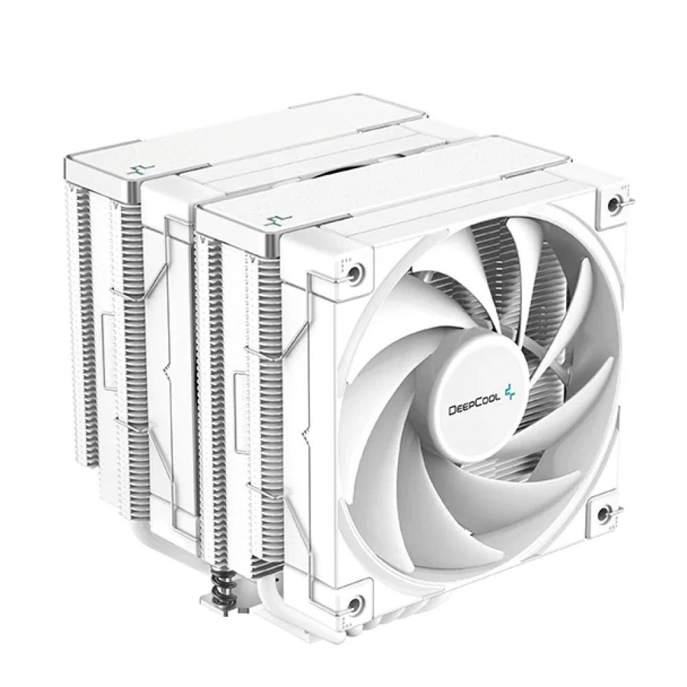 Вентилятор Deepcool AK620 WH (Height 160mm, 6mm x 6pcs, Fan 120mm*2, 500 1850RPM ±10%, < 28 dB(A), 4-pin PWM, TDP 260W, Al+Cu, Screw, Socket AMD AM5/AM4, Intel LGA2066/2011-v3/2011/LGA1700/1200/115x