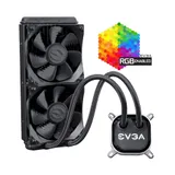 СЖО EVGA CLC 240, S115X/1366/2011/2066/AM4/TR4, 2x12cm, 3+4pin, Al+Cu, 500-2400rpm, 74.82CFM, 39.9dB