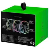 Кулер для компьютерного корпуса, Razer, Kunai Chroma 140MM aRGB LED PWM Performance Fan - 3 Fan,RC21-01810200-R3M1, Вентилятор 140мм, время работы 60 000 часов, Подсветка ARGB, 182 гр, Габариты 120х