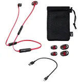 Наушники с микрофоном, HyperX, HEBBXX-MC-RD/G, 4P5H7AA, Cloud Buds Wireless, Микрофон, Пульт управления треками, звонками и громкостью, Динамики 14 мм с неодимовыми магнитами, Bluetooth, Чехол, Крас