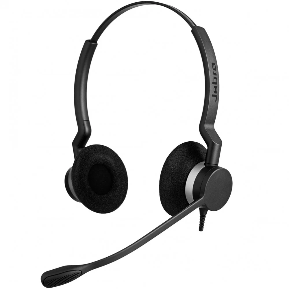 Гарнитура, Jabra, 2399-823-109, BIZ 2300 USB Duo MS, стерео, накладные, Регулятор громкости, Шумоподавление микрофона