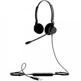 Гарнитура, Jabra, 2399-823-109, BIZ 2300 USB Duo MS, стерео, накладные, Регулятор громкости, Шумоподавление микрофона