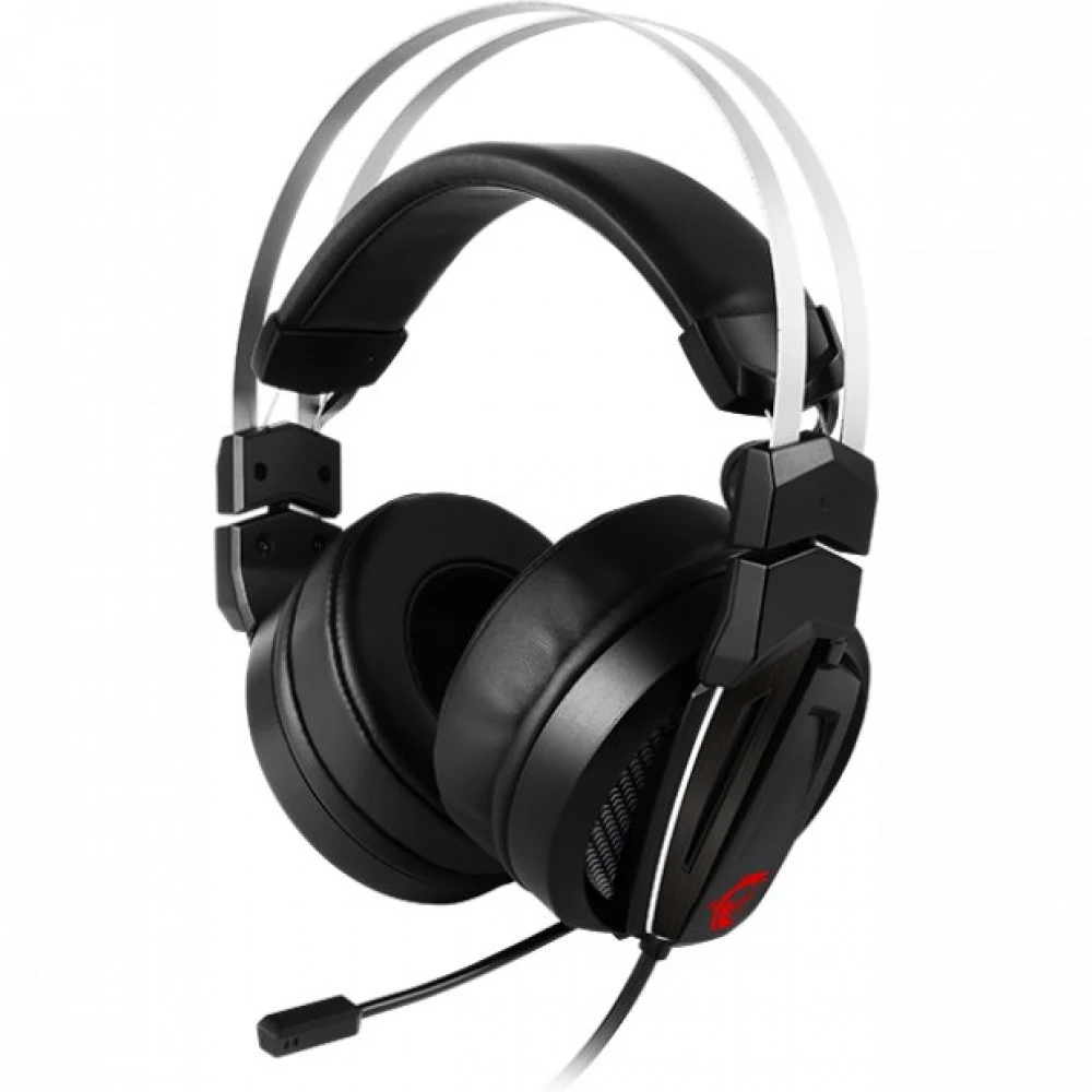 MSI Immerse GH60 Игровые наушники (3.5 Jack, 50 мм неодимовые магниты, 32 Ом, 20 ~ 20000 Гц, микрофон, S37-2100990-Y86)