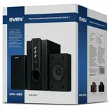 Колонки Sven SPS-820 (2.1), Black, 38Вт (2x10+18) RMS, 180Hz-20kHz