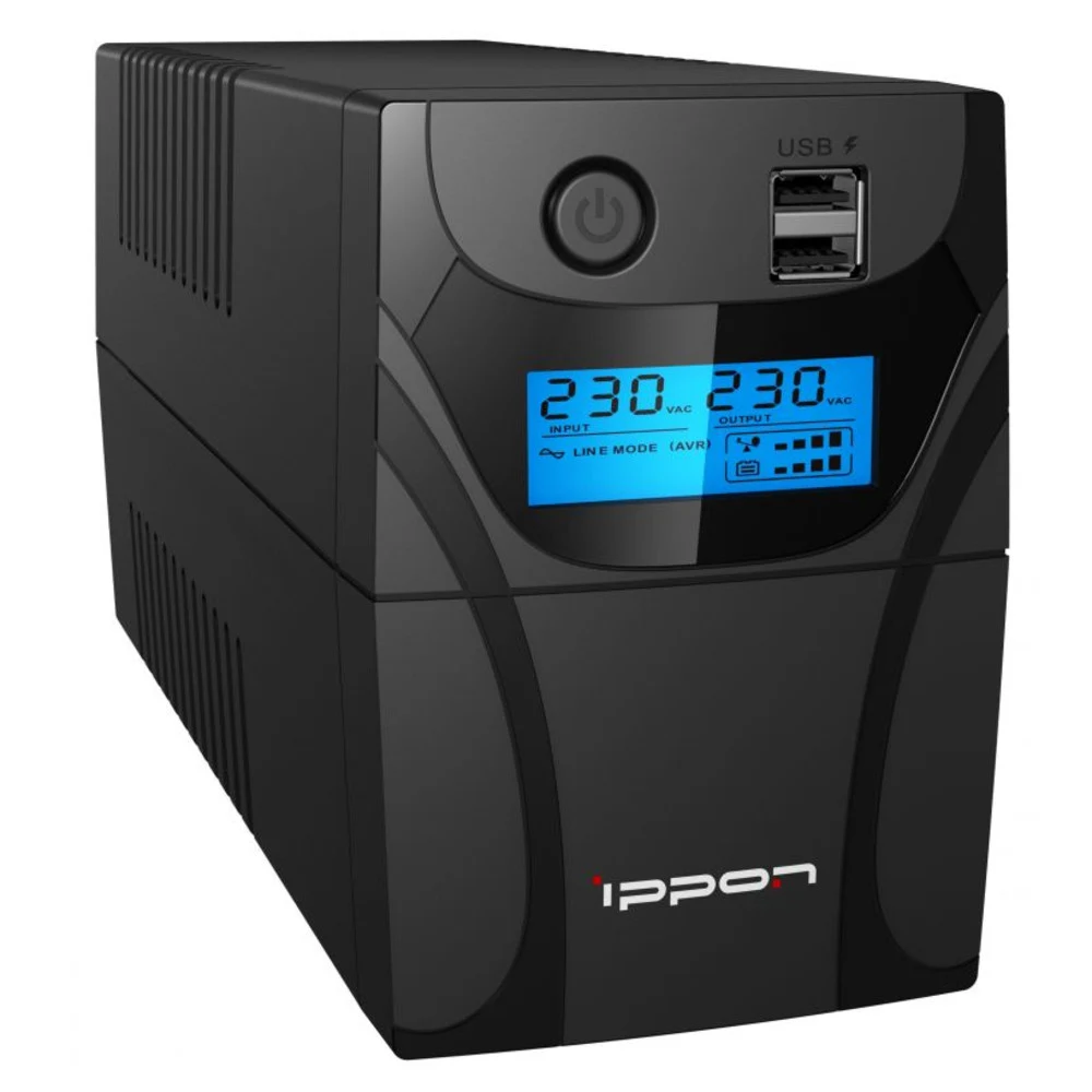 Источник бесперебойного питания IPPON ИБП Ippon Back Comfo Pro II 650 1189988 Line-interactive 360W/650VA (298940)