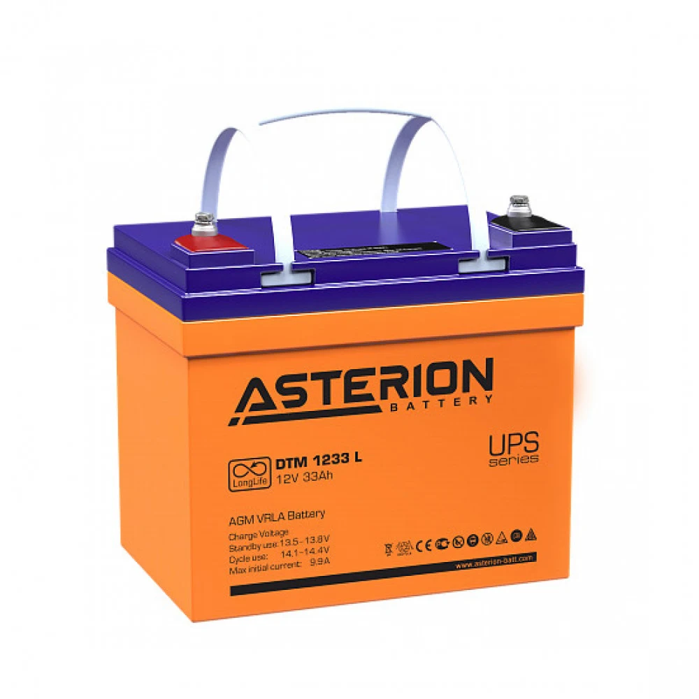 Аккумулятор ASTERION DTM 1233 L, шт