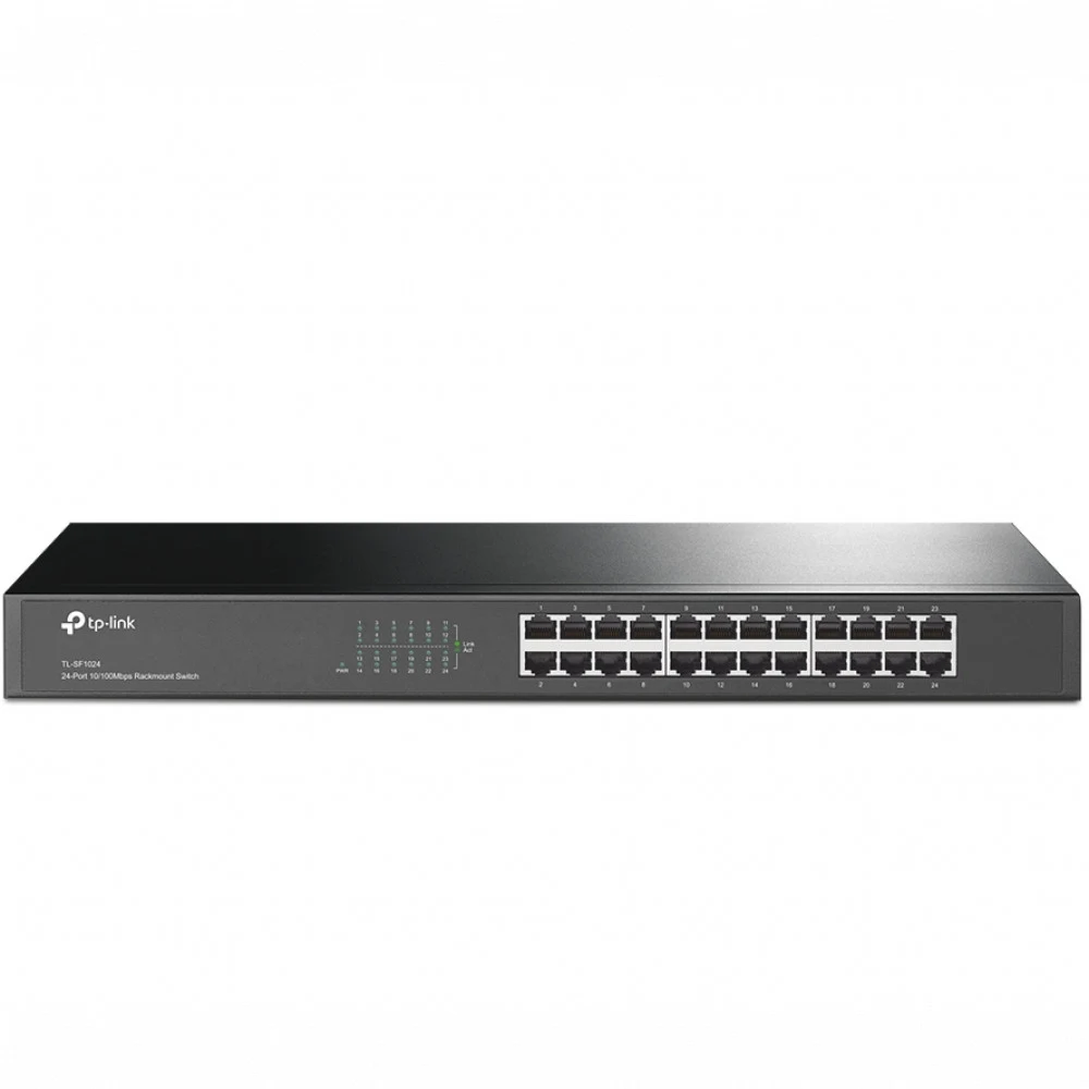 Switch 24 ports TP-Link TL-SF1024, 24x10/100 Mbps, 10/100 Мбит/с Fast Ethernet, MDI/MDIX