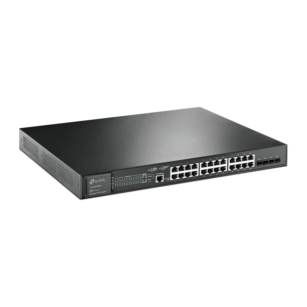 Switch 24 ports TP-Link TL-SG3428XMP, 24х10/100/1000BASE-T, 4x10GE SFP+, Console RJ-45, PoE